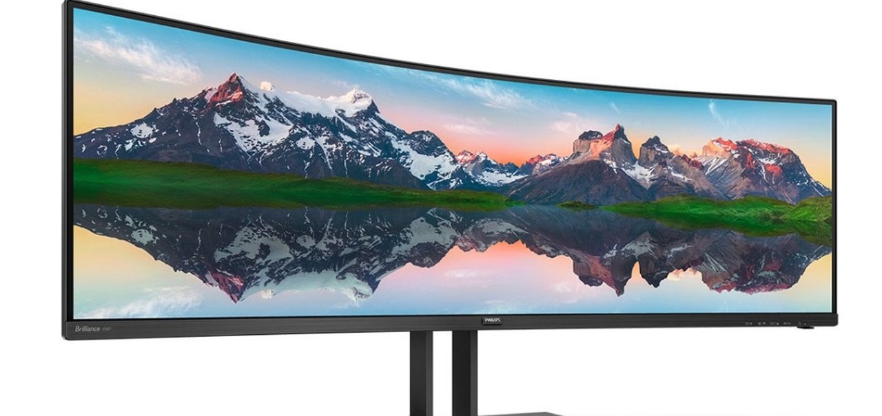 Philips lança monitor ultrawide Brilliance de 49'' e 165 Hz