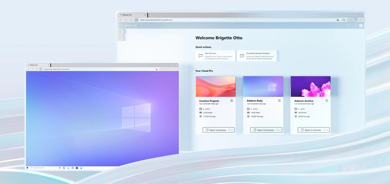 Microsoft anuncia Windows 365 com PCs na nuvem até no Android