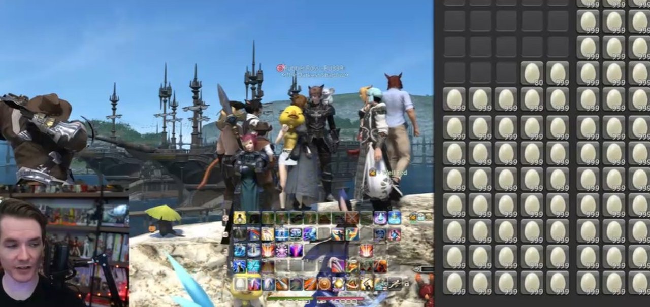 Final Fantasy XIV: jogador faz maratona comendo 140 mil ovos