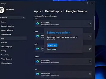 Microsoft dificulta a troca do navegador padrão no Windows 11 