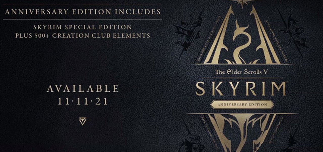 Skyrim Anniversary Edition é anunciado e chega em novembro 