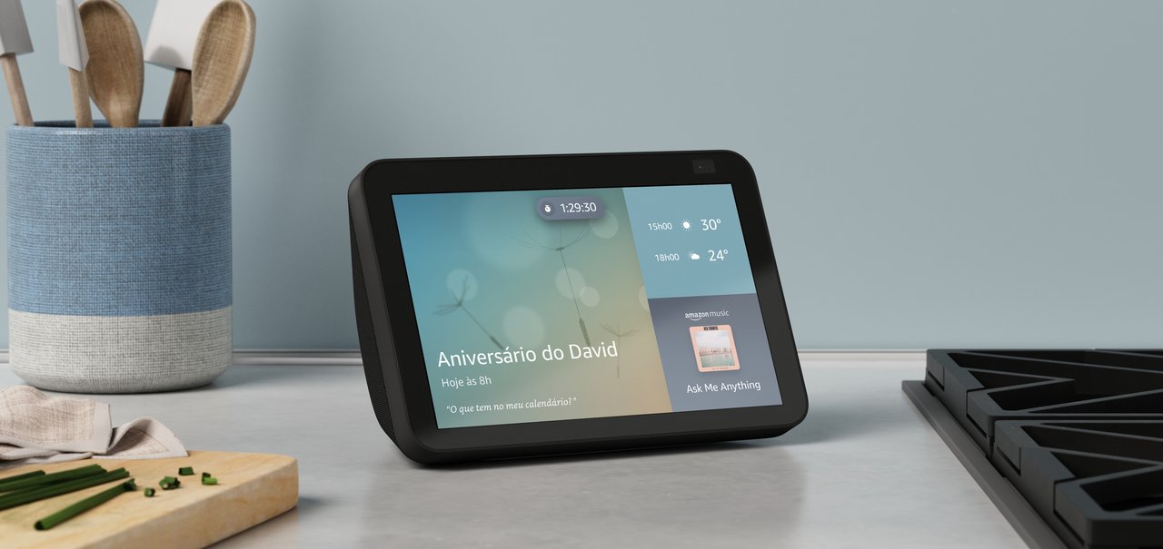 Amazon Echo Show 8 e Show 5 chegam ao Brasil a partir de R$ 599