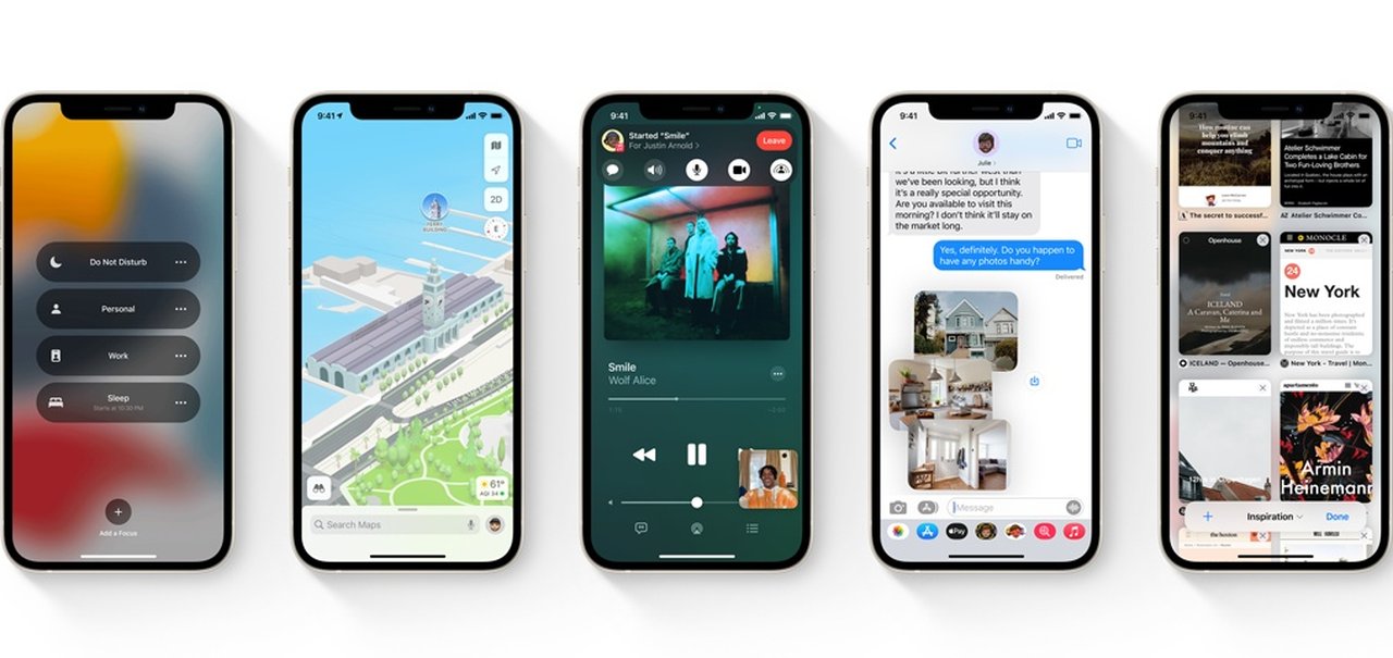 Apple atualiza betas do iOS 15, iPadOS 15, watchOS 15 e tvOS 15