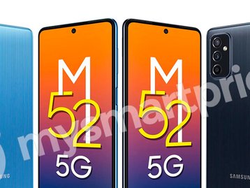 Samsung Galaxy M52 5G: renderizações exibem o design do celular