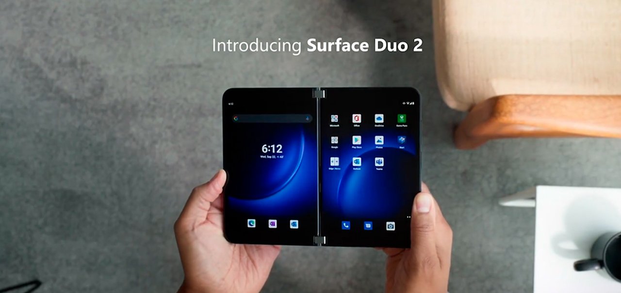 Microsoft anuncia Surface Duo 2, seu novo celular de 2 telas