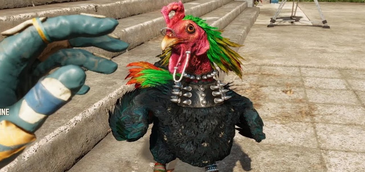 Far Cry 6 permite que você tenha galo como companheiro de batalha