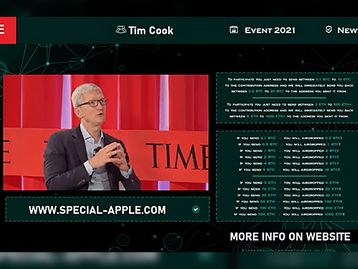 Apple: live falsa reúne 30 mil pessoas e vira golpe com Bitcoin