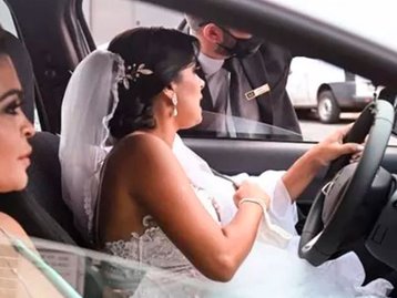 Noiva grávida é 'ignorada' por apps de corrida e assume volante