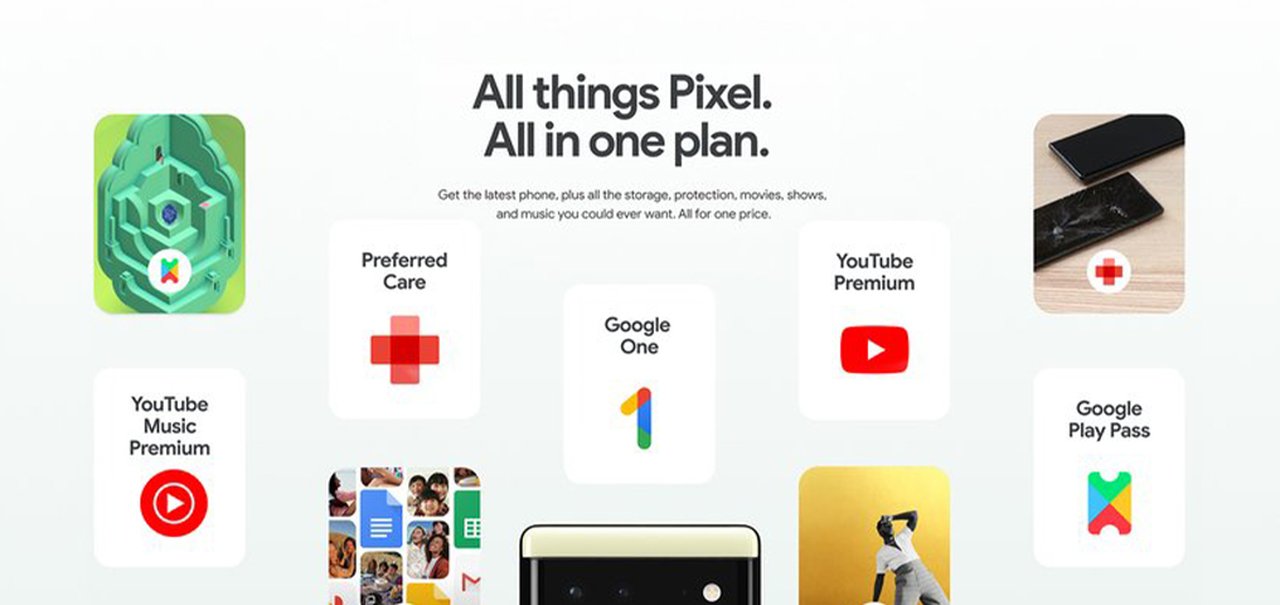 Pixel Pass traz serviços do Google e Pixel 6 em assinatura mensal