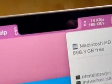 Novo MacBook Pro da Apple esconde informações atrás do notch