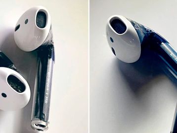 Apple já montou versão transparente do AirPods; veja imagens