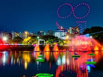 iFood leva 100 drones para shows de Natal no Parque do Ibirapuera
