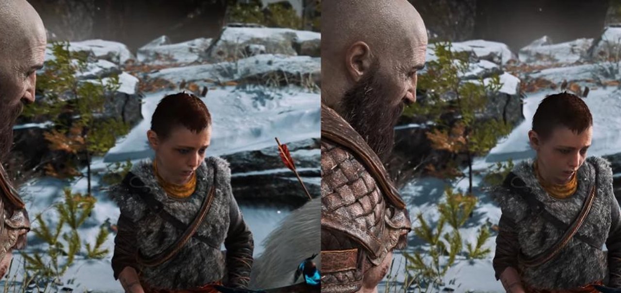 God of War: vídeo compara visuais do PS5 vs. PC