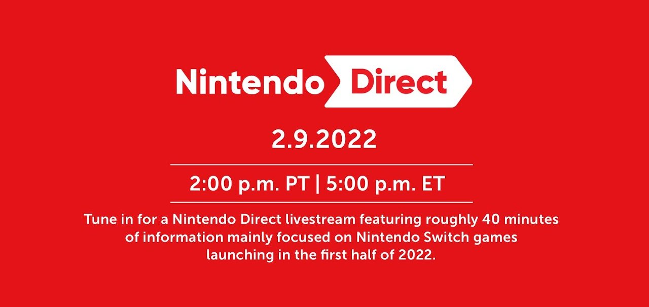 Nintendo Direct ocorre amanhã (9) e terá jogos de Switch de 2022