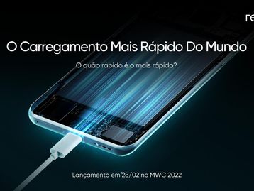 MWC: Realme anunciará carregador de celular mais rápido do mundo
