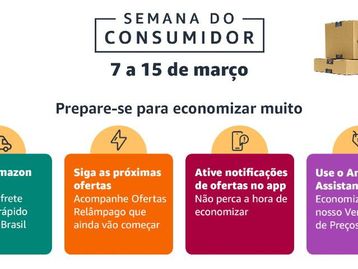 Semana do consumidor da Amazon tem descontos de até 60%