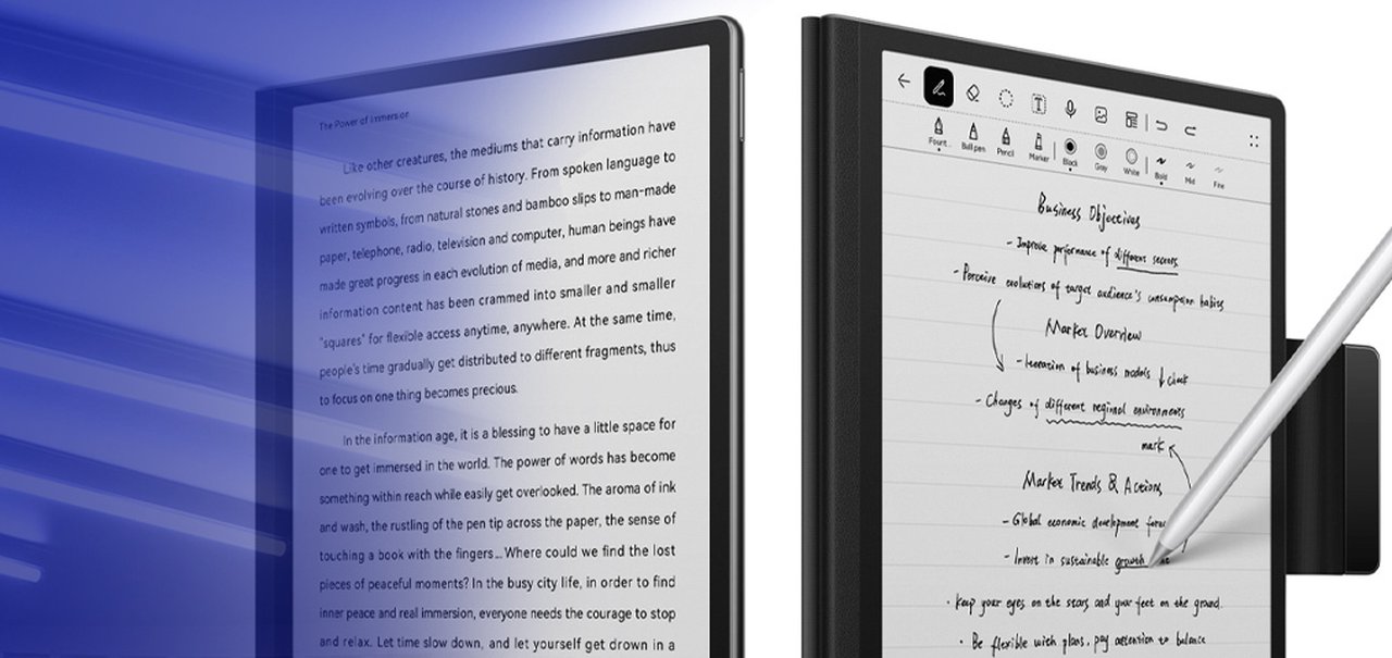 Huawei MatePad Paper: conferimos o 'Kindle' grande com caneta stylus no MWC