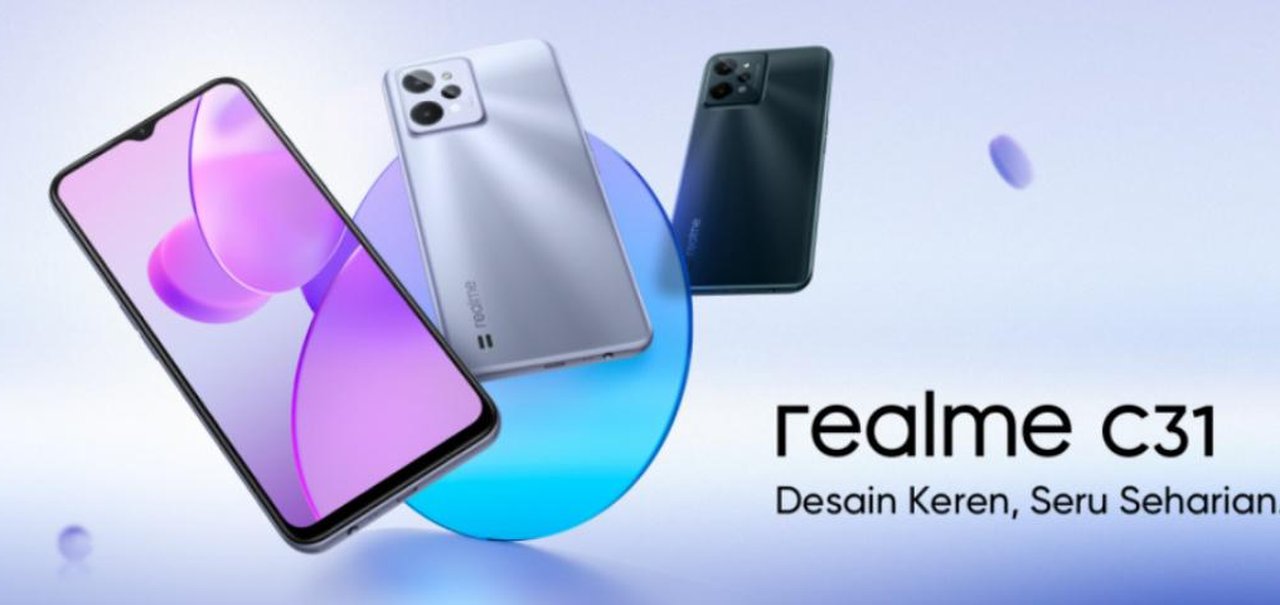 Realme C31 é lançado com bateria de 5.000 mAh e preço baixo