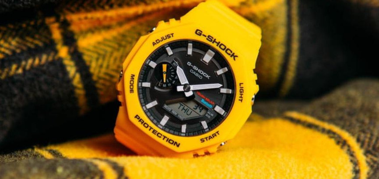 Casio lança relógio GA-2100 com Bluetooth e recarga solar