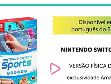 Nintendo Switch Sports será vendido em mídia física na Amazon Brasil