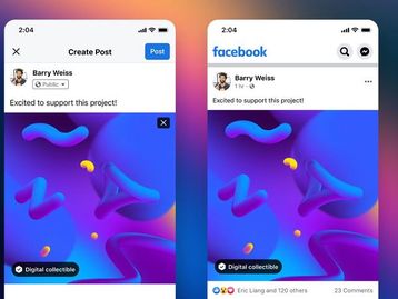 Meta lança recurso para criadores publicarem NFTs no Facebook