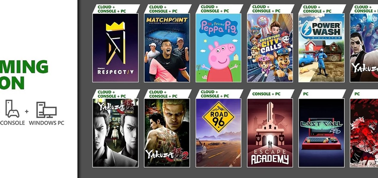 Xbox Game Pass recebe jogos da série Yakuza, Last Call BBS e mais