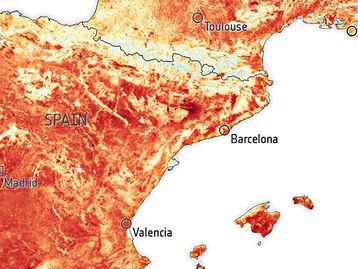 Imagens de satélite mostram onda de calor na Europa; veja!