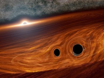 #AstroMiniBR: veja o poder da colisão entre dois buracos negros!