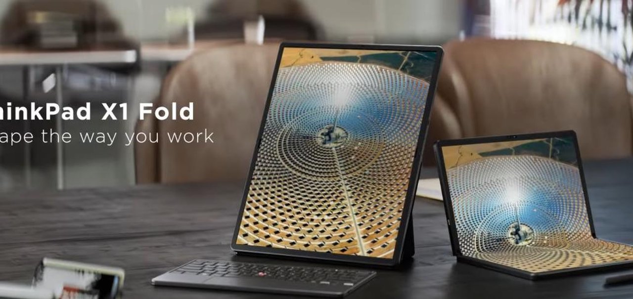 Lenovo anuncia notebook dobrável ThinkPad X1 Fold com tela OLED