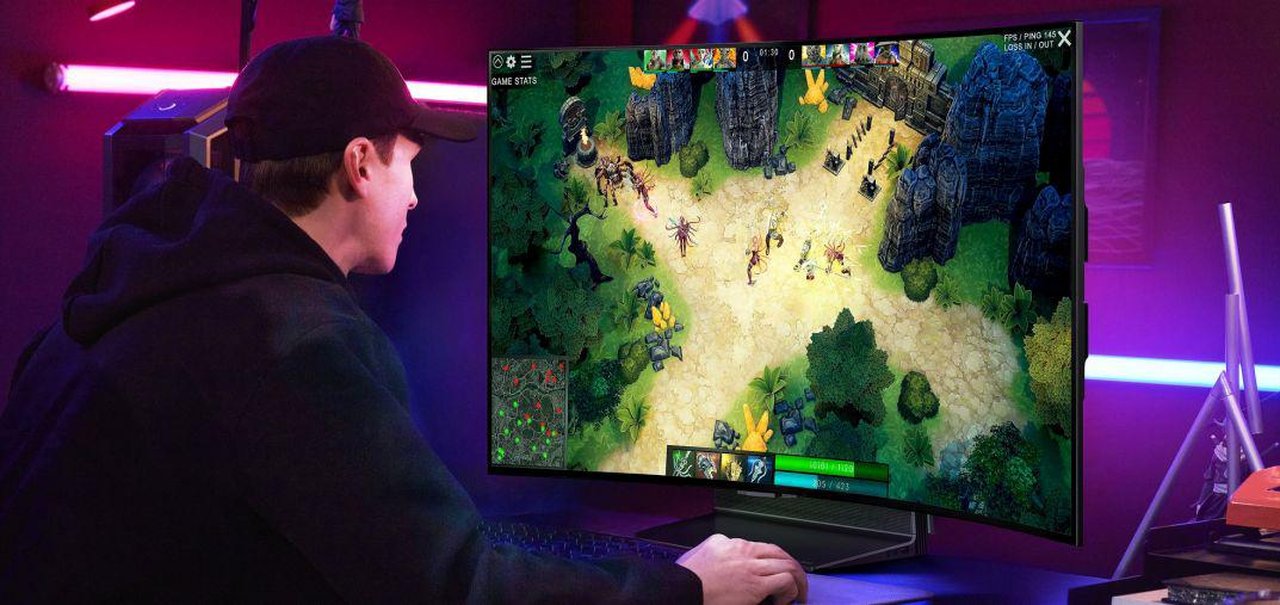 LG anuncia TV gamer curva que pode ser dobrada