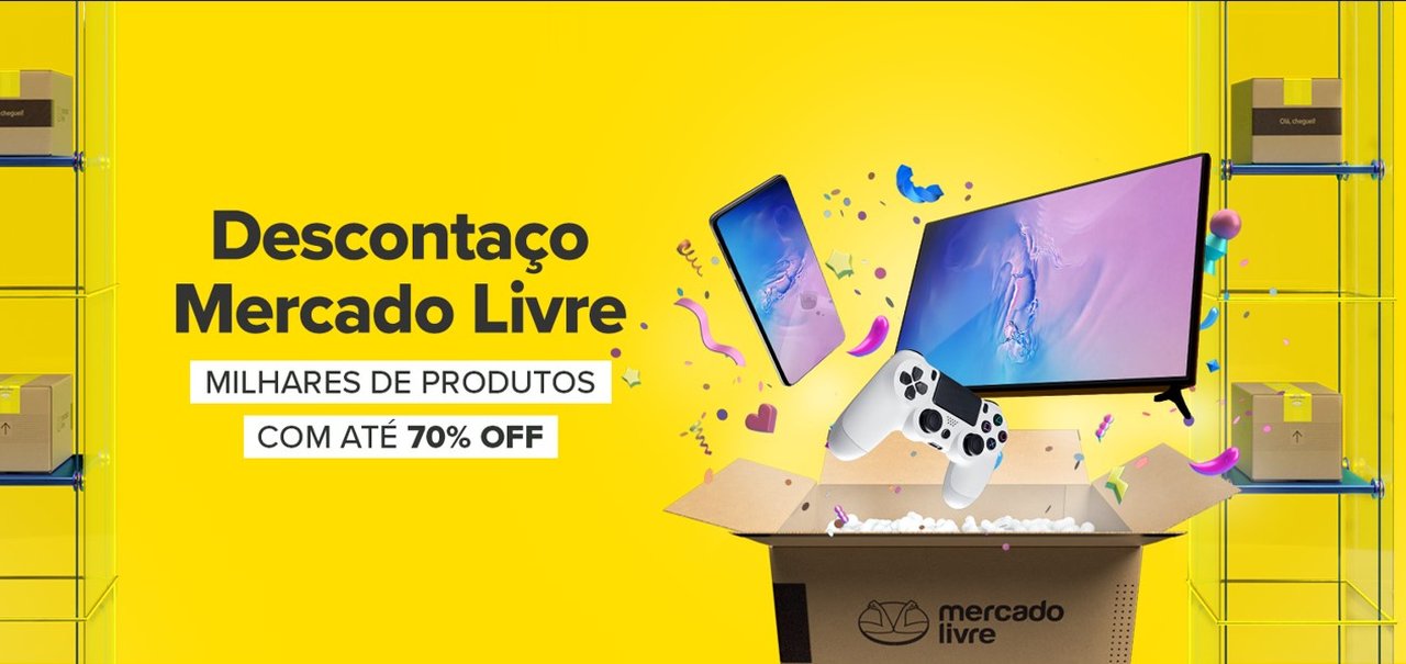 Descontaço no Mercado Livre: produtos com até 70% off