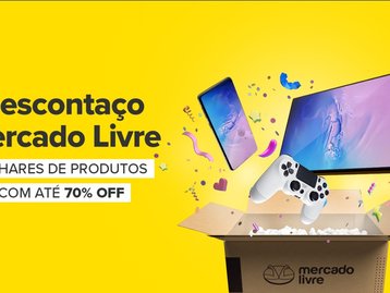Descontaço no Mercado Livre: produtos com até 70% off