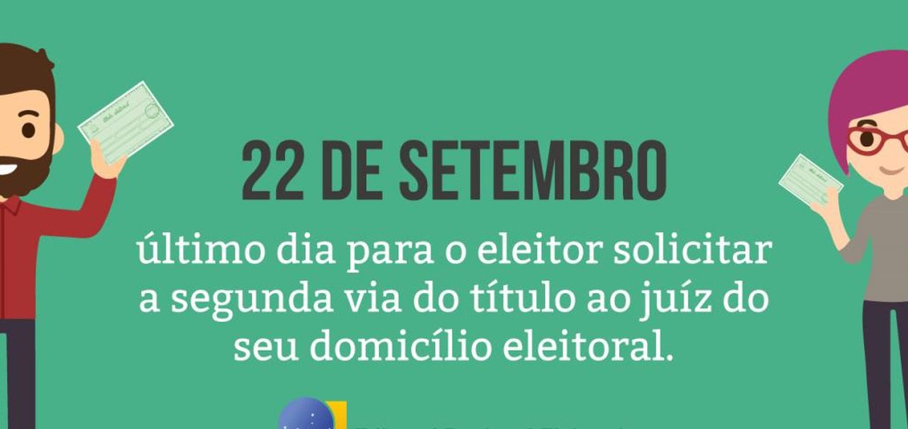 Prazo para tirar 2ª via do título eleitoral termina quinta (22)