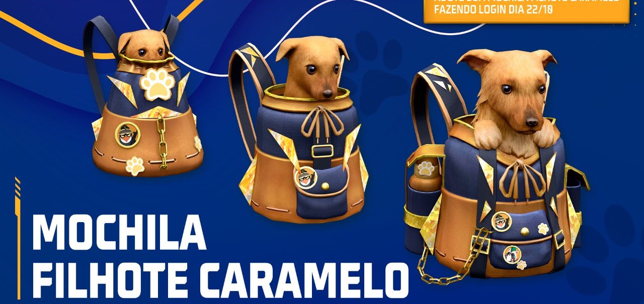 Free Fire: cachorro caramelo é item cosmético grátis; veja como resgatar 