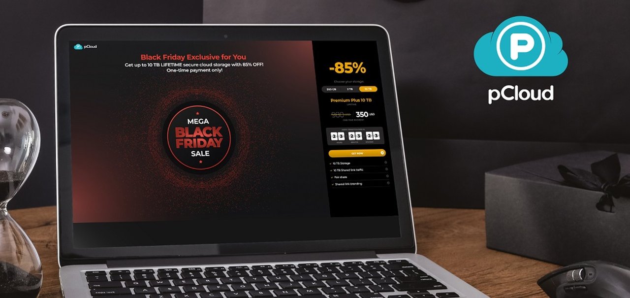 pCloud Black Friday: tenha até 85% de desconto nos planos de nuvem