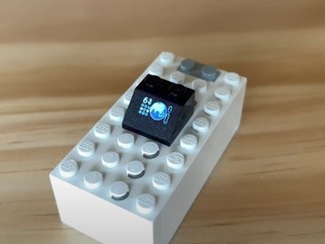 Veja montagem de mini PC Rasperry Pi dentro de peça de Lego