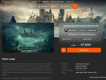Instant Gaming chega ao Brasil com desconto no Hogwarts Legacy