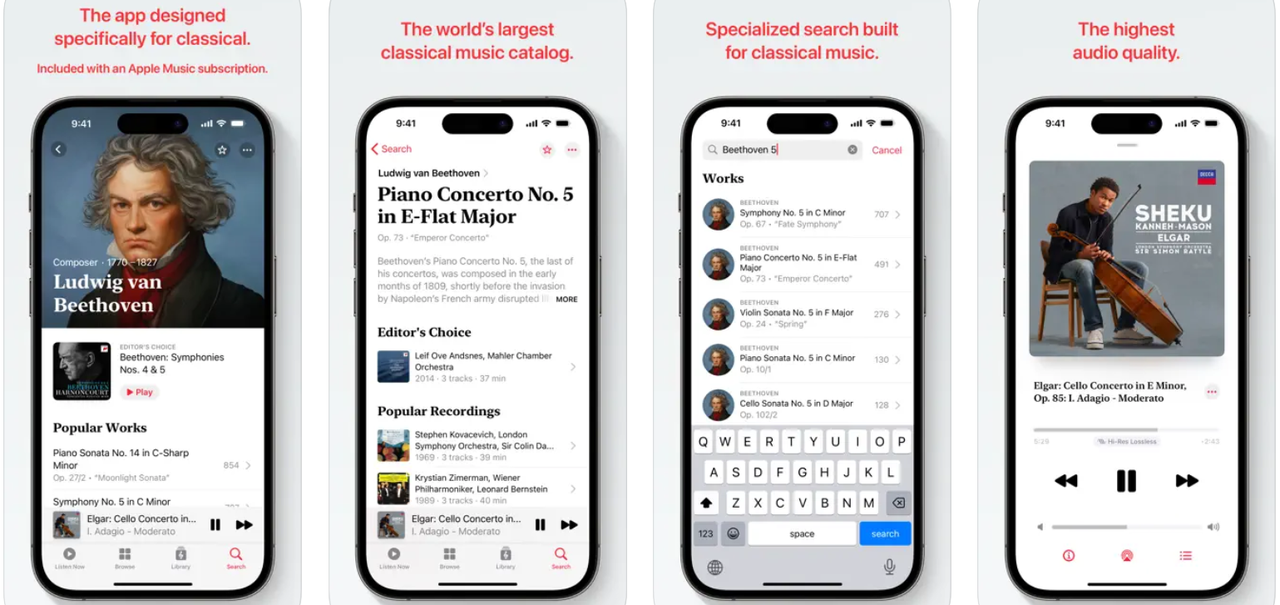 Apple vai lançar app de música clássica no final do mês