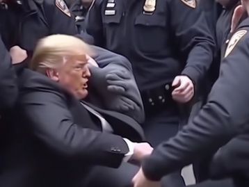 Imagem feita por IA mostrando prisão de Trump cria grande fake news