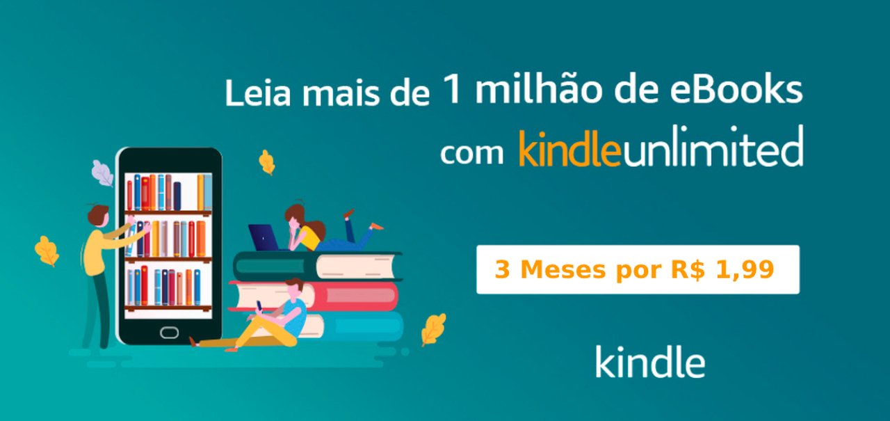 Book Friday 2023: 3 meses de Kindle Unlimited por R$ 1,99