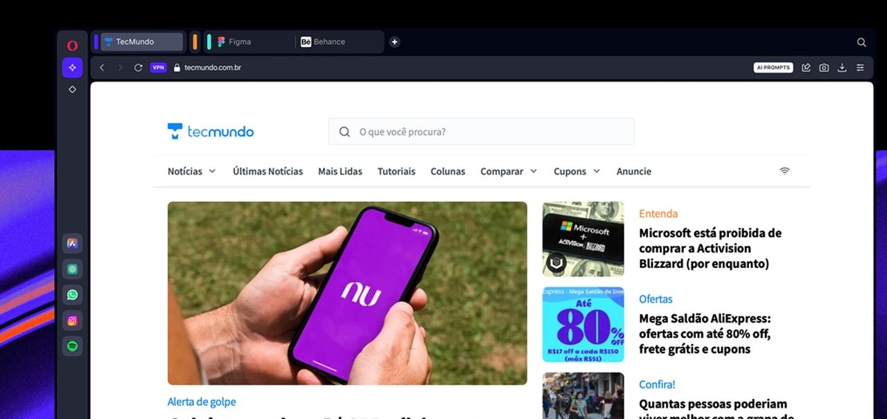 Opera One: navegador com ChatGPT está disponível para download grátis