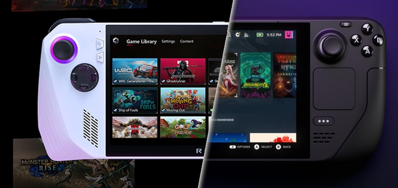 ROG Ally vs Steam Deck: veja comparativo dos consoles portáteis