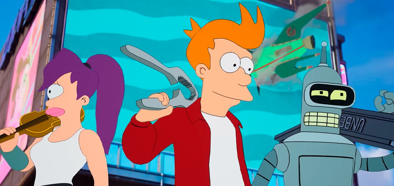 Fortnite: Bender, Fry e Leela, de Futurama, chegam ao jogo