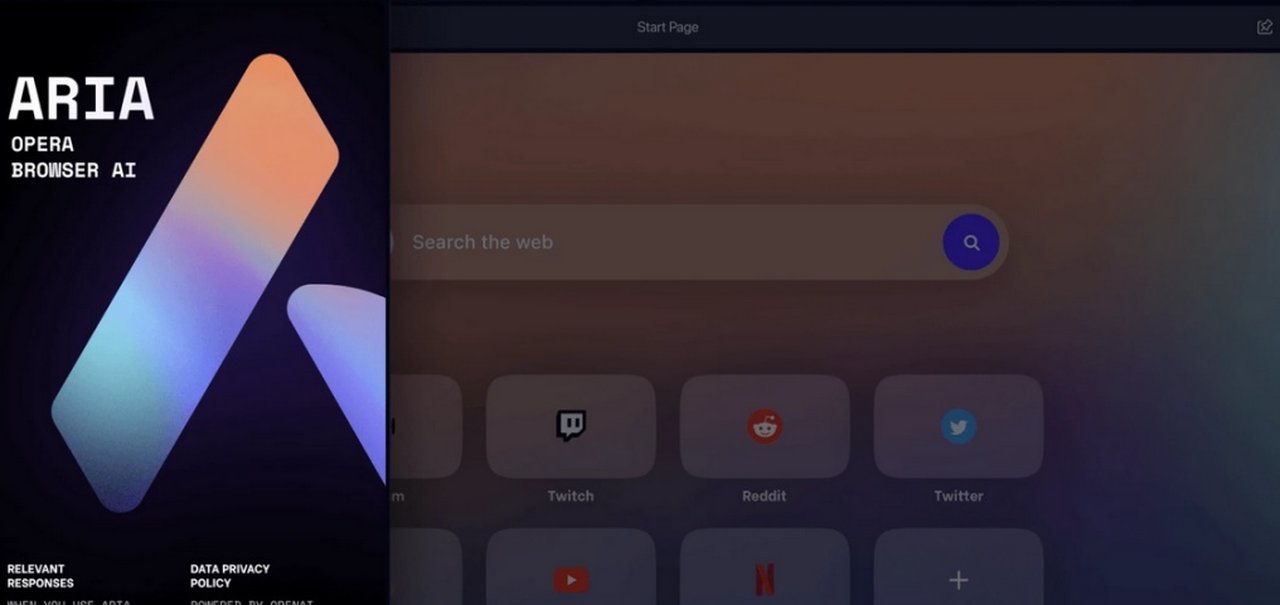 Opera lança navegador com inteligência artificial Aria para iPhone