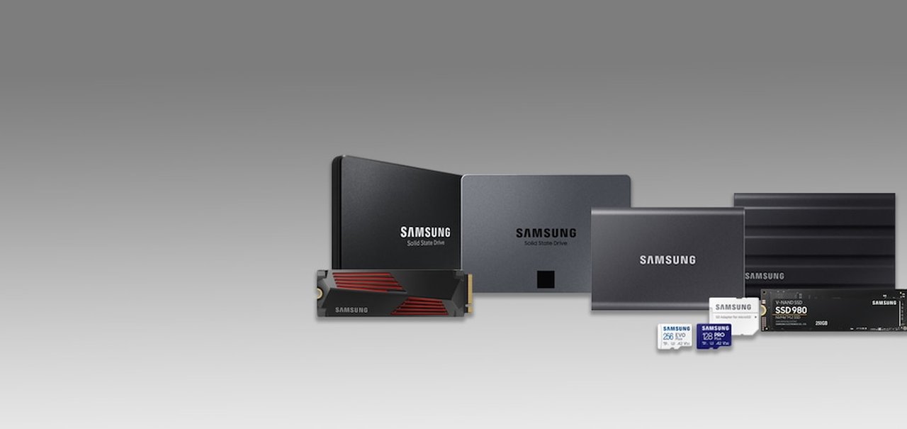 Samsung lança SSDs e cartões de memória no Brasil