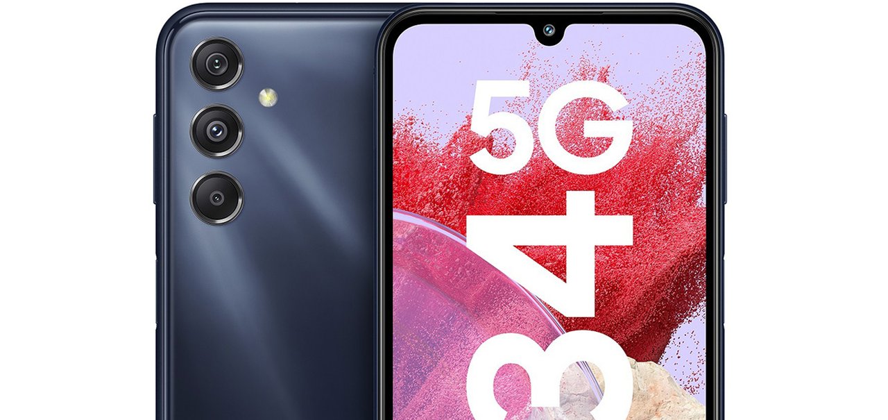 Galaxy M34 5G chega ao Brasil com bateria para dois dias e câmera de 50 MP