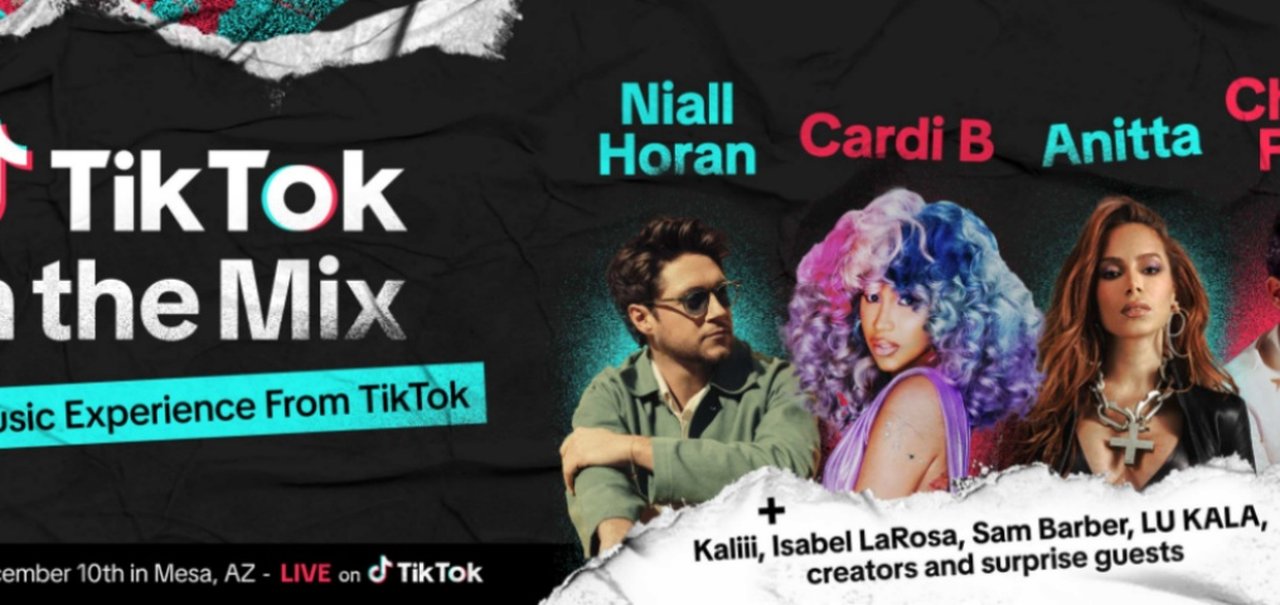 TikTok terá festival musical com Anitta, Cardi B e mais atrações