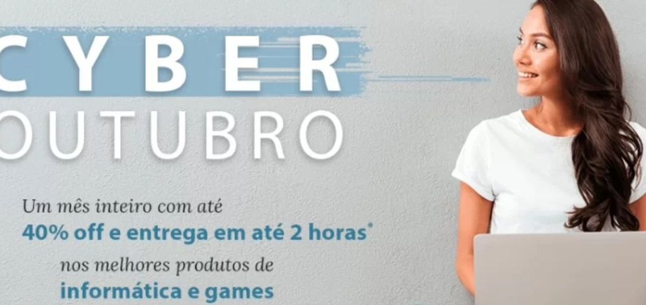 Cyber Outubro Fast Shop: últimos dias para aproveitar até 40% off em notebooks, smartphones, tablets e mais