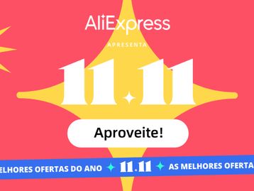 O 11/11 do AliExpress continua: R$ 20 de desconto a cada R$ 100 de compras