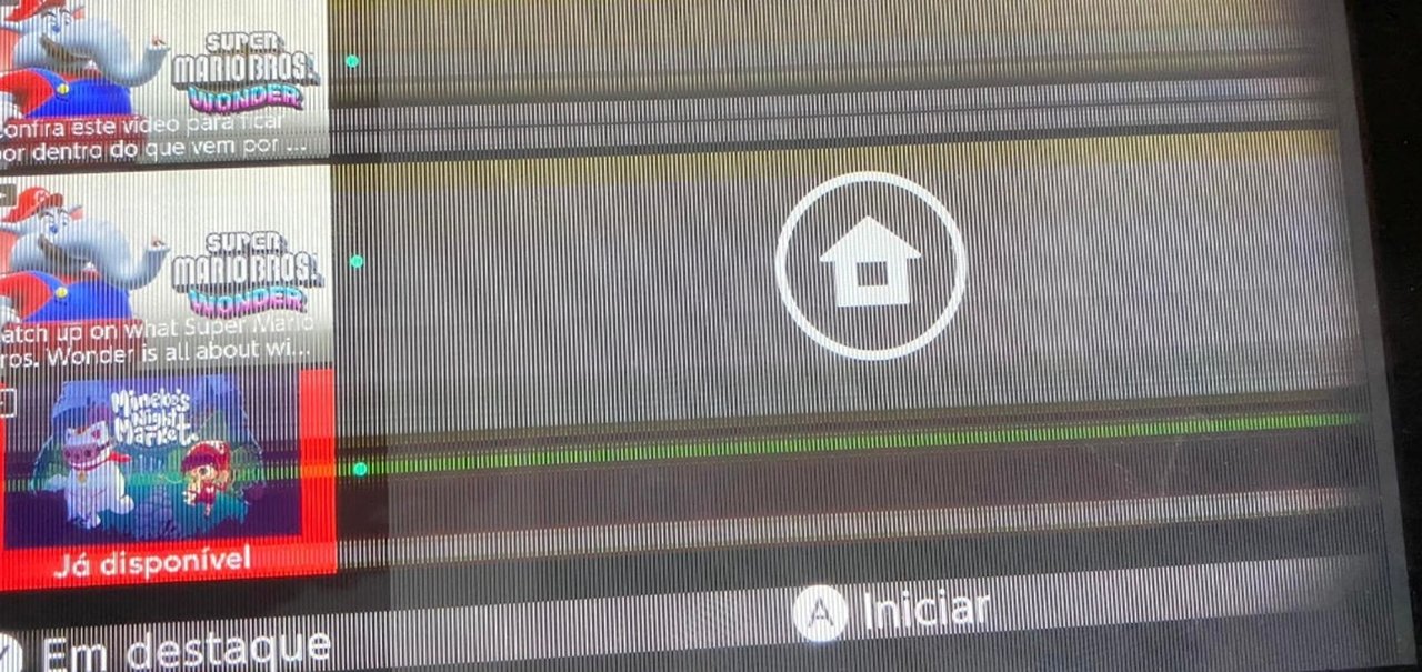 Switch com defeito de fabricação? Console da Nintendo apresenta problemas na tela